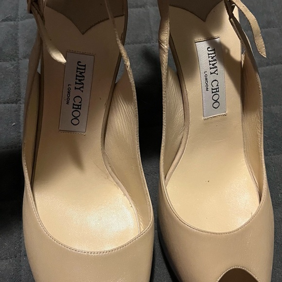 **NEW Jimmy Choo peep toe heels US size 10 - Picture 3 of 10